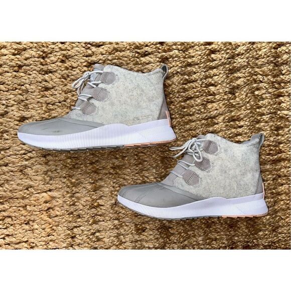 Sorel Out N About III Classic Leather Boot In Dove Peach Size Women’s 10 - Picture 5 of 16